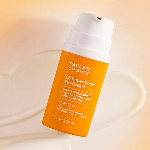 Paula's Choice - Paula’s Choice C5 Super Boost Eye Cream com 5% de Vitamina C, Ácido Hialurônico – Cuidados para os Olhos