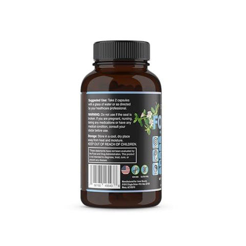 Inner Bounty - Focus Suplemento Cérebro 14 em 1 com Lion’s Mane, Alpha GPC Colina, Vitamina C – 60 cápsulas