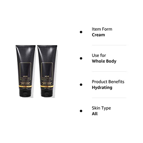 Bath & Body Works - Bath and Body Works – Creme Corporal Ultra Hidratante Ultimate Hydration da Coleção Masculina 240ml 2 Unidades (Noir)