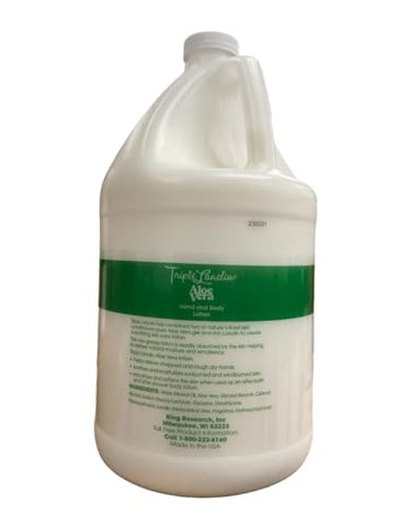 Aloe Vera Loção Calmante – 128 ml, Todos os Tipos de Pele, Hidratante - Triple Lanolin