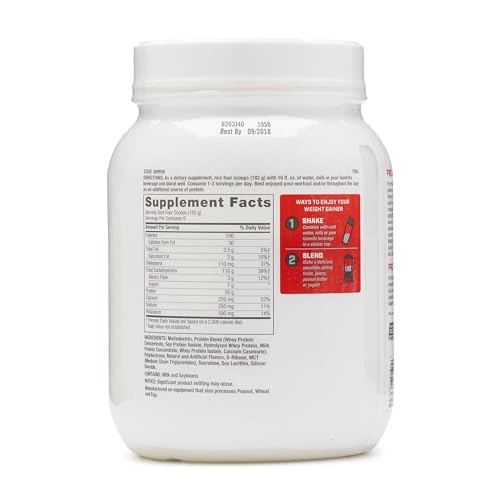 Pro Performance Weight Gainer – Baunilha, 6 Porções, Proteína para Aumentar a Massa Muscular - GNC