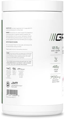 JYM Supplement Science - JYM Greens Super Food em Pó para Performance – Blueberry Acai, Spirulina, Cogumelos, Vitaminas, BroccoPhane – 100g