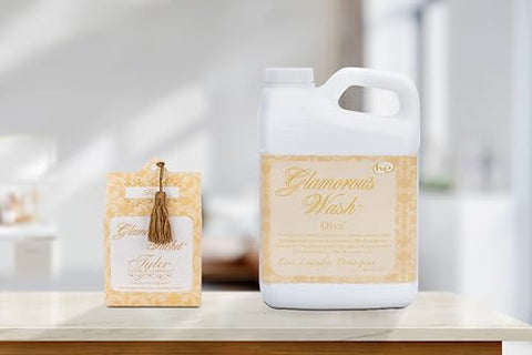 TYLER Liquid Glamorous Wash Diva 907g – Lava Roupas Perfumado com Sachês de Secadora