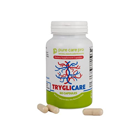 Pure Care Pro - Tryglicare – Suplemento Natural para Redução de Triglicerídeos e Manutenção de Níveis Saudáveis, Vegano – 60 cápsulas