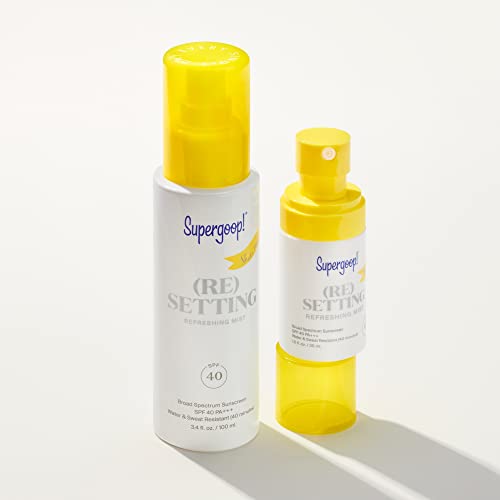 Mist Refrescante (Re)setting, 30 ml – FPS 40 PA – Fixa Maquiagem, Refresca Proteção UV - Supergoop!