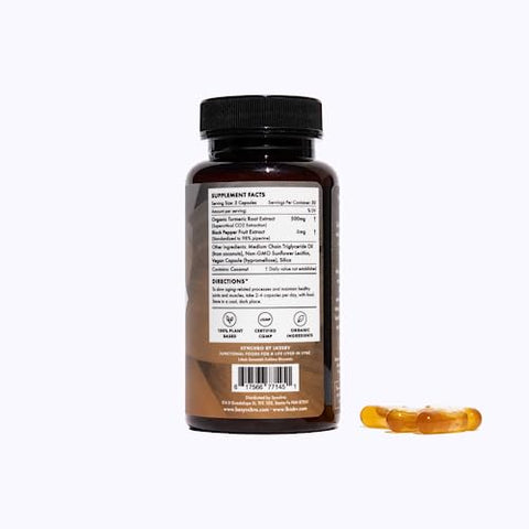 Gold – Cápsulas de Cúrcuma Lipossomal de Grau Médico | 60 unid. | Extrato de Planta Inteira, Entrega por Nanoencapsulação | Suplemento de Curcumina com Pimenta Preta Piperina - Synchro