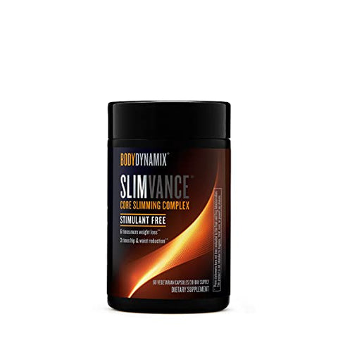 BodyDynamix - Slimvance: Complexo Emagrecedor para Redução de Gordura Corporal e Aumento de Energia | Alcance suas Metas de Perda de Peso | Fórmula Vegetariana Livre de Estimulantes | 60 Cápsulas