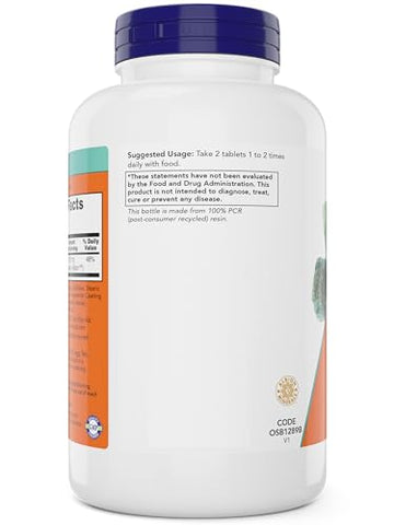 NOW Foods - Now Foods Magnesium Glycinate – 240 Tablets (Pack of 2) – Suporte para Funções Musculares e Nervosas Saudáveis – Não-OGM