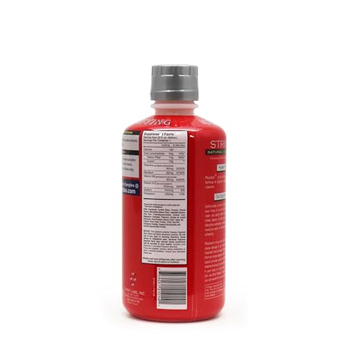 Strip NC Herbal Cleanse Detox Drink 32 Fl Oz – Desintoxicação Rápida do Corpo, Líquido de Limpeza Extrema, Remoção Rápida de Toxinas, Premium Detoxificador, Sabor Frutas Vermelhas - Wellgenix
