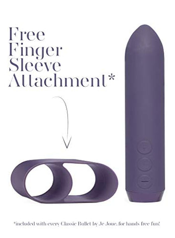 Je Joue - Vibrador Clássico com Capa de Dedo, Potente, Silencioso, Recarregável via USB, À Prova d’Água, Silicone Médico 100%% – Roxo