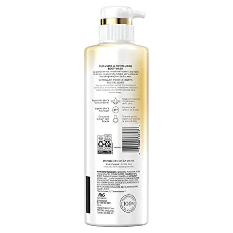 Body Wash com Vitamina C e Vitamina B3, Limpeza – Hidratante e Revitalizante para a Pele - Olay