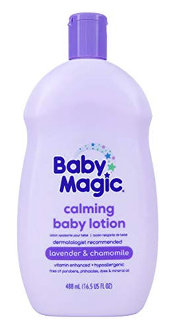 Loção Calmante Baby Magic 16.5oz, Lavanda – Hidratação e Relaxamento para o Bebê