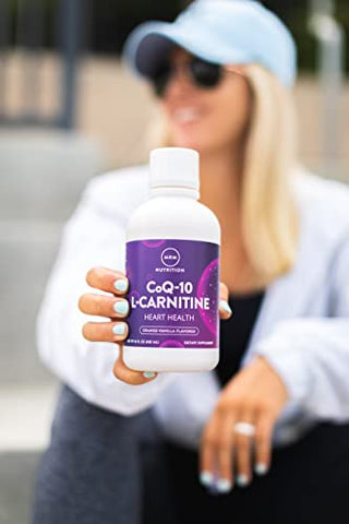 Nutrition CoQ-10 L-Carnitine Líquido | Sabor Laranja-Vanilla | Energia Antioxidante | CoQ-10 Naturalmente Derivado | 32 Porções - MRM