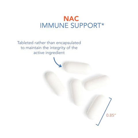 NAC – N-Acetil-L-Cisteína, Precursor de Glutationa, Suporta a Função Imunológica, Eliminação Saudável de Muco, Aminoácido Livre, Hipoalergênico – 120 cápsulas - Allergy Research Group