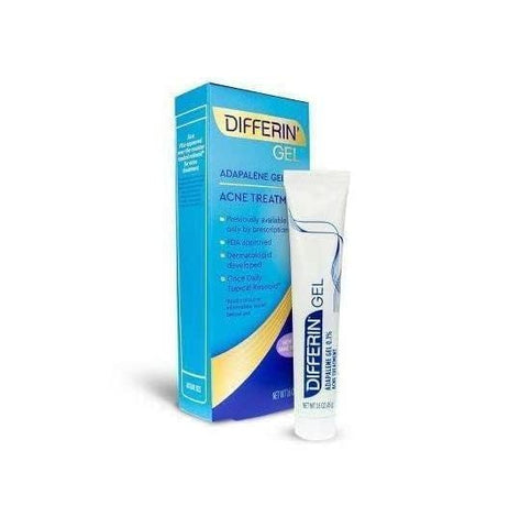 Gel Differin Adapaleno 0.1% Tratamento para Acne, 45g, 180 dias, 2 unidades
