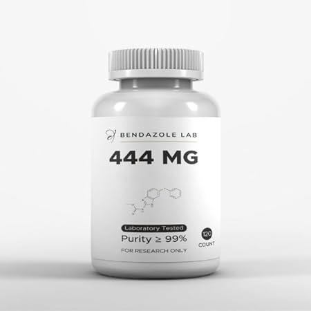 Bendazole - Lab | Fen 444 mg | 120 Cápsulas | 99% Puro | Apenas para Pesquisa