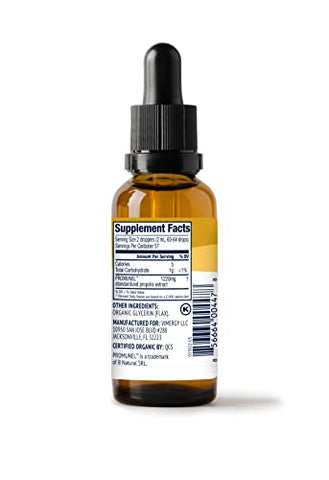 PropolisPure ® – Extrato Líquido de Própolis Orgânico USDA – Suplemento para Suporte Imunológico – Oral Natural - Vimergy