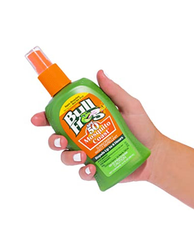 Mosquito Coast Repelente de Insetos e Protetor Solar FPS 50, Spray Pump, 140 ml 2 Unidades - Bullfrog