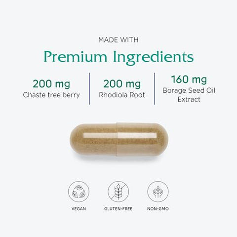 FemRebalance: Suporte ao Equilíbrio Hormonal para Mulheres, Vegano, 60 Cápsulas - Vitanica