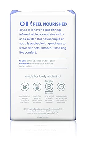 Sabonete em Barra Method, Nutrição Simplesmente Saudável, Embalagem Variável, 170g (Pacote com 4)