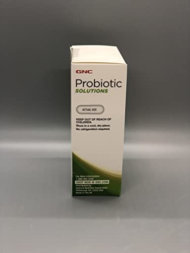Probiotic Solutions Suporte para Gerenciamento de Peso com 25 Bilhões de UFCs | Contém Cepas de Probióticos Vivos e Ativos Estudadas Clinicamente, Vegetariano, Sem Glúten | 30 - GNC