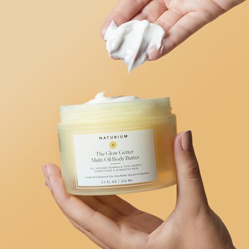 The Glow Getter – Manteiga Corporal Multi-Óleo Batida, Creme Firmador – 200g - Naturium