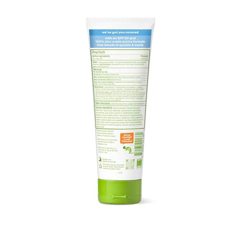 Protetor Solar Babyganics SPF 50 Mineral, Fórmula Leve, Proteção UVA UVB, Octinoxate – 100ml