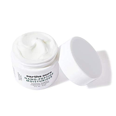 EarthsCure - Earth’sCure Nano Peptide Moisturizer for Face (60ml) – Creme Natural para Hidratar e Suavizar. Contém Nano Peptídeos e Antioxidantes