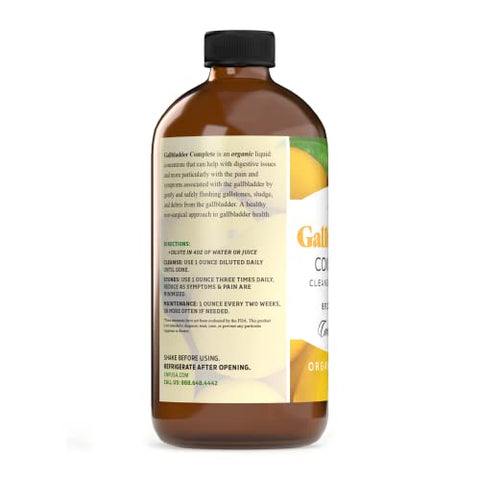 Complete Natural Products - Gallbladder Complete 240ml Concentrado Líquido Orgânico – Vinagre Digestivo Amargo – Marca Gallbladder Complete