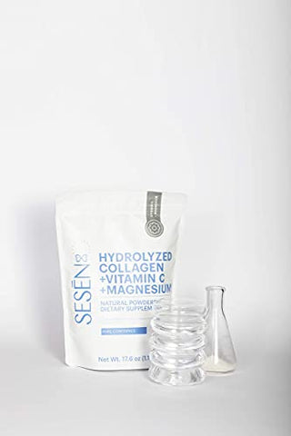 Colágeno Hidrolisado Vitamina C Magnésio (Azul) Pó 500g - SESEN