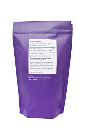 Just Kava - Vanuatu Kava em Pó Herbal para Relaxamento 452g – Marca em Destaque