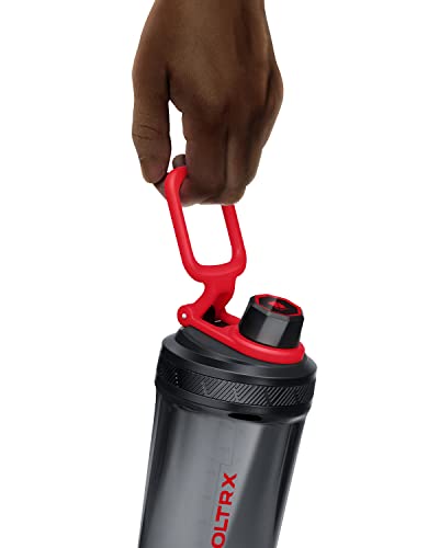 Garrafa Shaker Recarregável USB C de Gallium, Mixer Elétrico para Shake de Proteína, Copo para Shake de Proteína e Substituto de Refeição, Livre de BPA, Feito com Tritan, 24oz (700ml), Vermelho - VOLTRX