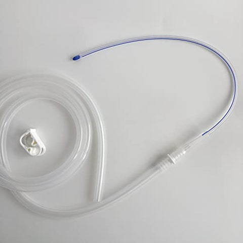 Purelife Enema - Purelife Tubos de Silicone para Enemas – 2 Unidades – Conector de Silicone Grátis – 16″ x 18FR – para Inserção Mais Profunda – Embalagem Individualmente Lacrada