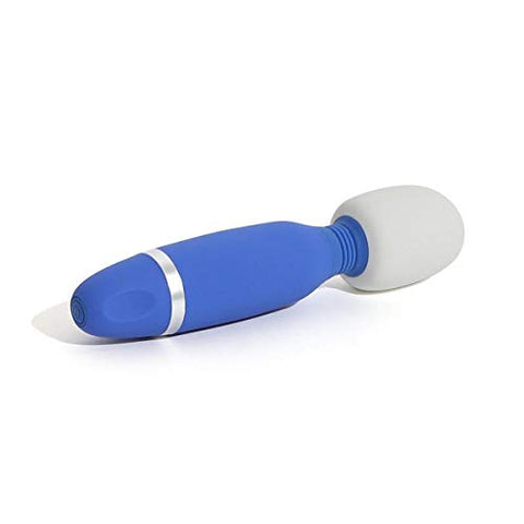 Bthrilled Classic Wand – Vibrador a Pilha, Estimulador Potente, Massageador Pessoal Portátil com 5 Padrões de Vibração, Denim - B Swish