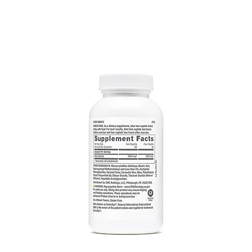 Pro Performance Beta-Alanine: 120 Tabletes, Suporte para Função Muscular - GNC