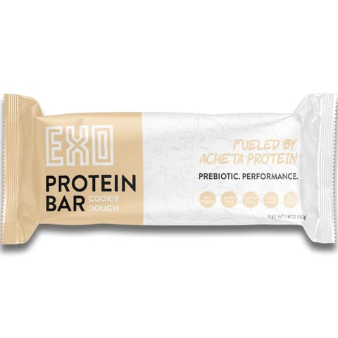 Barras de Proteína Prebiótica, Pacote Variado | Sem Laticínios, Sem Glúten, Baixo Açúcar | 14g Proteína, Sustentável, B12, Saúde Intestinal | Não-OGM, Vegetariano, Paleo | Vitaminas, Sustentado - EXO