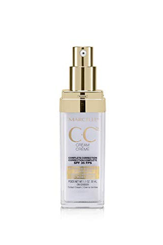 MARCELLE - Marcelle CC Cream SPF 35 – Tonalizante Universal Golden Glow, Realçador de Pele, Livre de Parabenos, 30ml