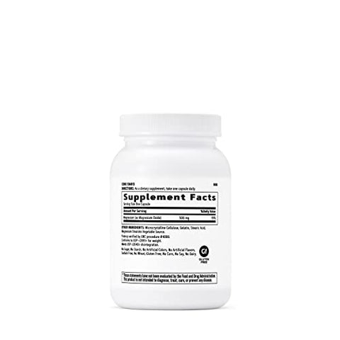 Magnésio 500mg, 120 Cápsulas, Suporta Absorção de Cálcio e Fortalece Dentes e Ossos - GNC