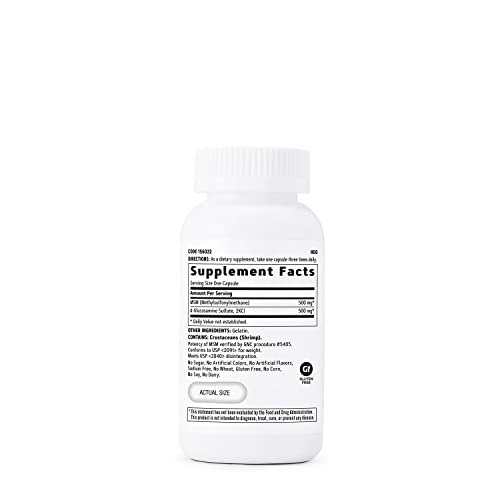 MSM/Glucosamina 500mg/500mg, 90 Cápsulas, Suporte para Função Articular e Cartilagem Articular - GNC