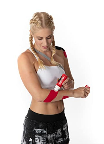 1 RockSauce Fire Alívio da Dor em Roll On Aquecido, Vermelho, 3 oz US – Marca RockTape - RockTape