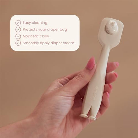 Buddle - BUDDLE Paddle Pal – Aplicador de Creme para Assaduras de Fraldas – Feito com Silicone Livre de BPA – Espátula para Creme de Assaduras para uma Aplicação Suave