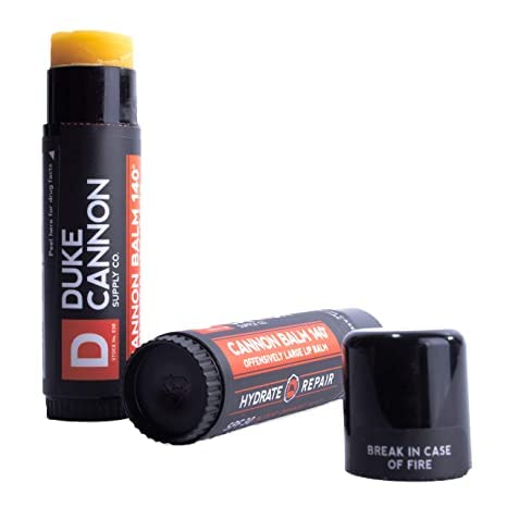 Protetor Labial Tático Cannon Balm 140 para Homens (Laranja Sanguínea Mentolada) Multi-Pack – Desempenho Superior, Resistente, FPS 30, Bálsamo Grande para Trabalhadores Incansáveis - Duke Cannon Supply Co.