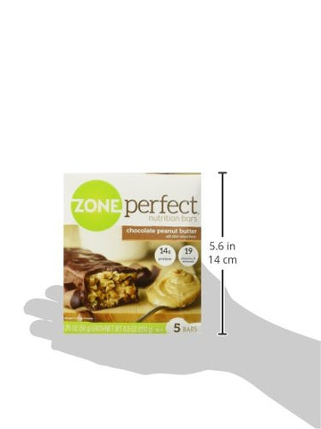 Chocolate Peanut Butter – 5 barras – Pacote de 2 – 250g cada - Zone Perfect