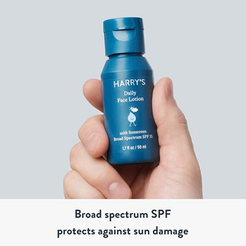 Harry's - Loção Facial Harry – Hidratante Facial com FPS 15, 50 ml (Pacote com 2)