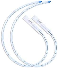 Purelife Enema - Purelife Tubos de Silicone para Enemas – 2 Unidades – Conector de Silicone Grátis – 16″ x 18FR – para Inserção Mais Profunda – Embalagem Individualmente Lacrada