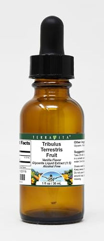 Terravita - Extrato líquido de Glicerito de Fruta de Tribulus Terrestris (1:5) – Sabor Baunilha (30 ml, 2 unidades)