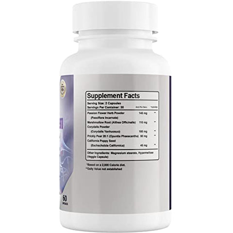 Phytage Labs - Nerve Control 911 – Suplemento Natural à Base de Plantas para Saúde dos Nervos (60 Cápsulas)