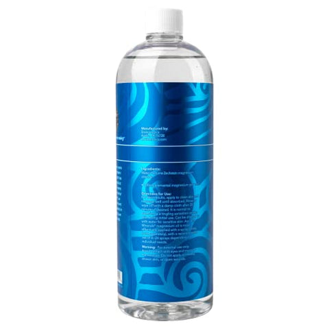 Recarga de Óleo de Magnésio Ancient Minerals, Concentração Elevada de Cloreto de Magnésio Zechstein Genuíno Tópico (33oz/975ml)