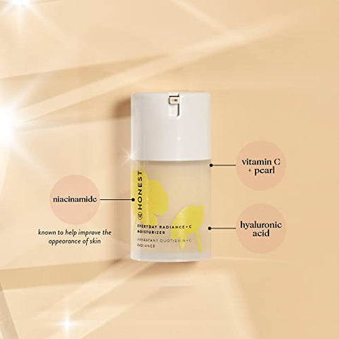 Everyday Radiance Hidratante Vitamina C | Melhora o Tom da Pele | Vitamina C, Niacinamida, Pérola | EWG Verificado, Vegano Cruelty Free | 50 ml - Honest Beauty