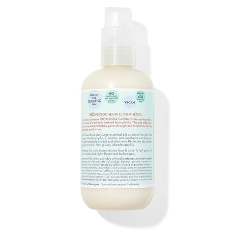 Loção Calmante | 100% Natural | Hidratante Suave para Pele Sensível do Bebê | Loção de Lavanda para Crianças | Amigável para Alergias | Calêndula Orgânica Aloe Vera | 251 mL / g - California Baby